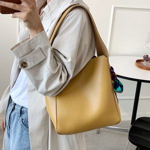women shoulder bag,yellow